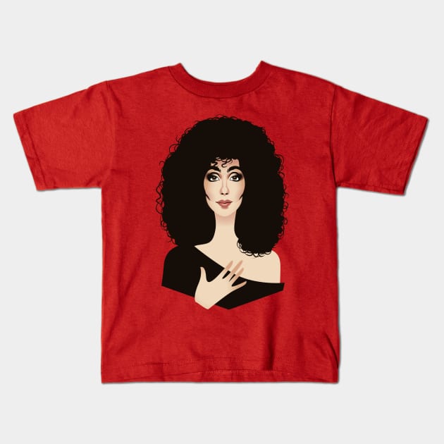 Lady in Black Kids T-Shirt by AlejandroMogolloArt